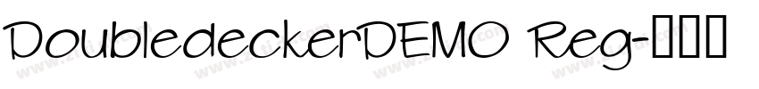 DoubledeckerDEMO Reg字体转换
